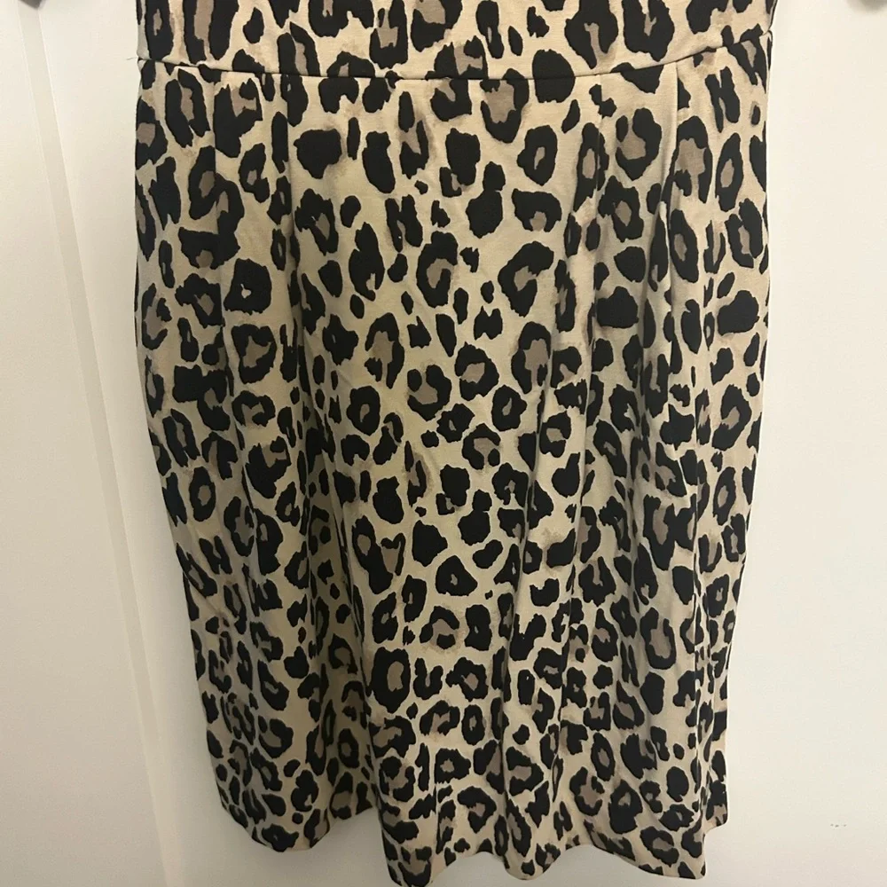 Kate Spade Leopard Print Ponte Waisted Dress